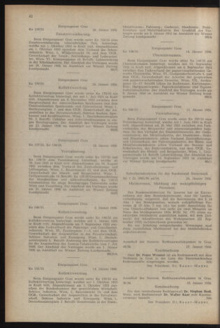 Verordnungsblatt der steiermärkischen Landesregierung 19560203 Seite: 6