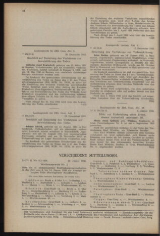 Verordnungsblatt der steiermärkischen Landesregierung 19560203 Seite: 8