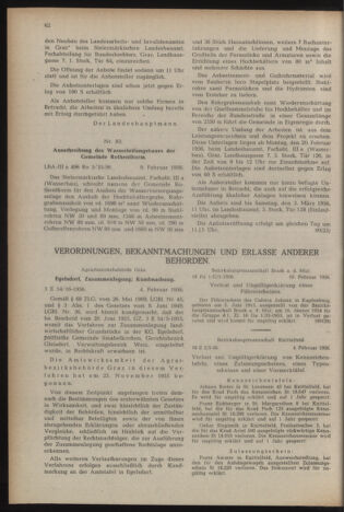 Verordnungsblatt der steiermärkischen Landesregierung 19560217 Seite: 10