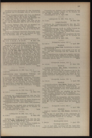 Verordnungsblatt der steiermärkischen Landesregierung 19560413 Seite: 15