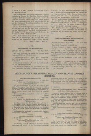 Verordnungsblatt der steiermärkischen Landesregierung 19560420 Seite: 4