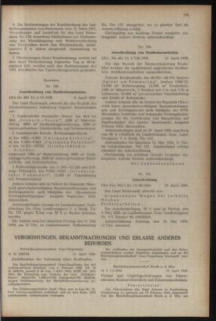 Verordnungsblatt der steiermärkischen Landesregierung 19560427 Seite: 5