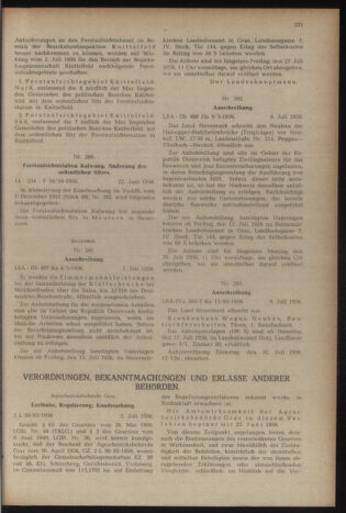 Verordnungsblatt der steiermärkischen Landesregierung 19560713 Seite: 5