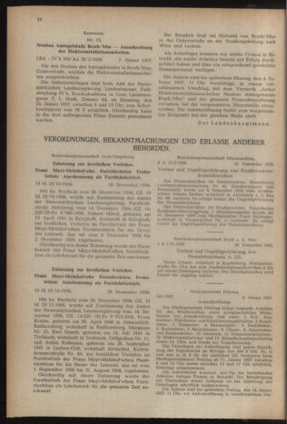 Verordnungsblatt der steiermärkischen Landesregierung 19570111 Seite: 6