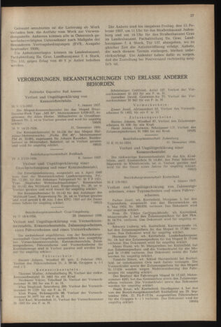 Verordnungsblatt der steiermärkischen Landesregierung 19570125 Seite: 7