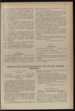 Verordnungsblatt der steiermärkischen Landesregierung 19570215 Seite: 3