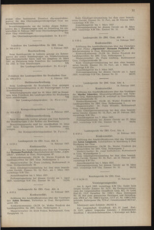 Verordnungsblatt der steiermärkischen Landesregierung 19570222 Seite: 11