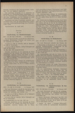 Verordnungsblatt der steiermärkischen Landesregierung 19570222 Seite: 7