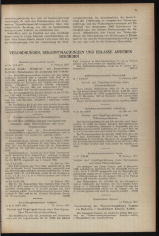 Verordnungsblatt der steiermärkischen Landesregierung 19570222 Seite: 9