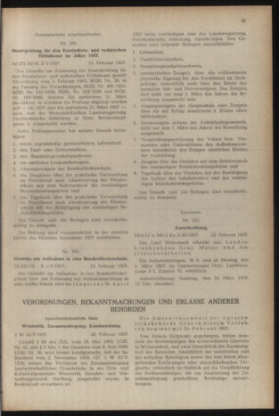 Verordnungsblatt der steiermärkischen Landesregierung 19570301 Seite: 5