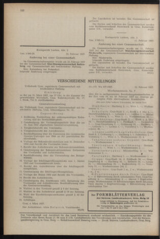 Verordnungsblatt der steiermärkischen Landesregierung 19570308 Seite: 12