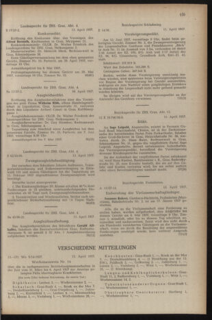 Verordnungsblatt der steiermärkischen Landesregierung 19570426 Seite: 11