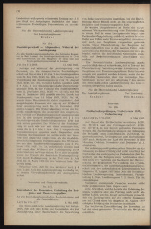 Verordnungsblatt der steiermärkischen Landesregierung 19570517 Seite: 2