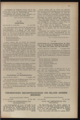 Verordnungsblatt der steiermärkischen Landesregierung 19570809 Seite: 5