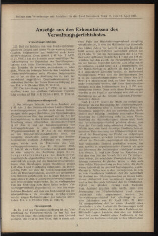 Verordnungsblatt der steiermärkischen Landesregierung 19571227 Seite: 69