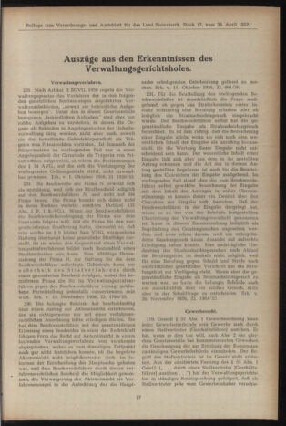 Verordnungsblatt der steiermärkischen Landesregierung 19571227 Seite: 73