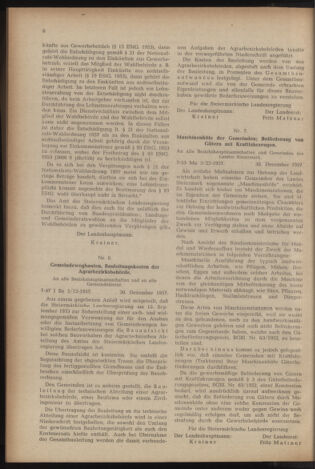 Verordnungsblatt der steiermärkischen Landesregierung 19580110 Seite: 2