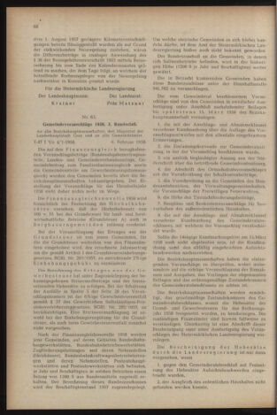 Verordnungsblatt der steiermärkischen Landesregierung 19580214 Seite: 2