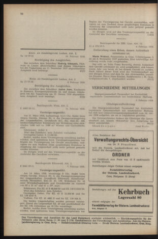 Verordnungsblatt der steiermärkischen Landesregierung 19580221 Seite: 16