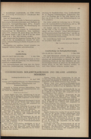 Verordnungsblatt der steiermärkischen Landesregierung 19580509 Seite: 5