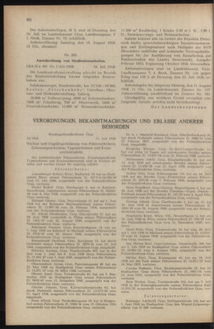 Verordnungsblatt der steiermärkischen Landesregierung 19580725 Seite: 2