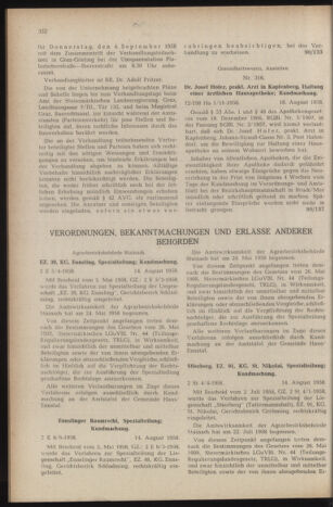 Verordnungsblatt der steiermärkischen Landesregierung 19580829 Seite: 2