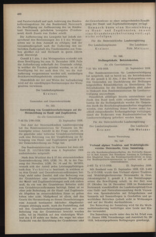 Verordnungsblatt der steiermärkischen Landesregierung 19581003 Seite: 2