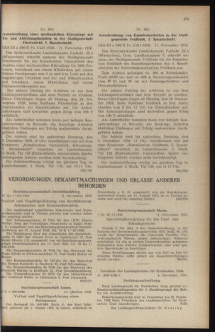 Verordnungsblatt der steiermärkischen Landesregierung 19581121 Seite: 3