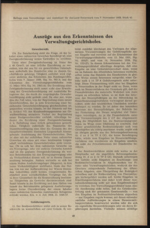 Verordnungsblatt der steiermärkischen Landesregierung 19581224 Seite: 105