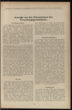 Verordnungsblatt der steiermärkischen Landesregierung 19581224 Seite: 85