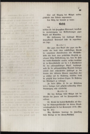 Stenographische Protokolle über die Sitzungen des Steiermärkischen Landtages 18770413 Seite: 19