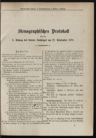 Stenographische Protokolle über die Sitzungen des Steiermärkischen Landtages