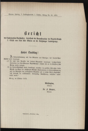 Stenographische Protokolle über die Sitzungen des Steiermärkischen Landtages 1878bl01 Seite: 485