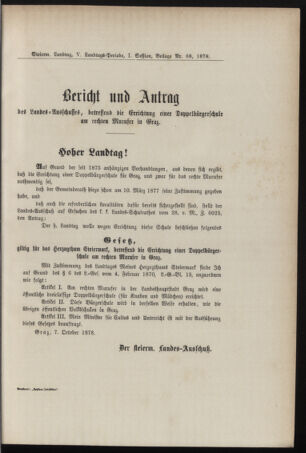 Stenographische Protokolle über die Sitzungen des Steiermärkischen Landtages 1878bl01 Seite: 543