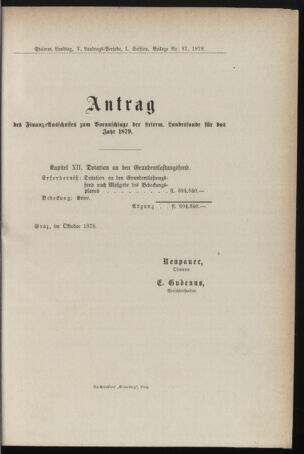 Stenographische Protokolle über die Sitzungen des Steiermärkischen Landtages 1878bl01 Seite: 583