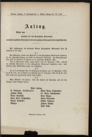 Stenographische Protokolle über die Sitzungen des Steiermärkischen Landtages 1878bl01 Seite: 587