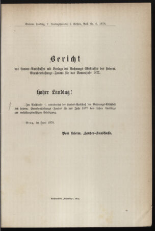 Stenographische Protokolle über die Sitzungen des Steiermärkischen Landtages 1878bl01 Seite: 61