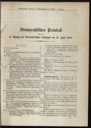 Stenographische Protokolle über die Sitzungen des Steiermärkischen Landtages