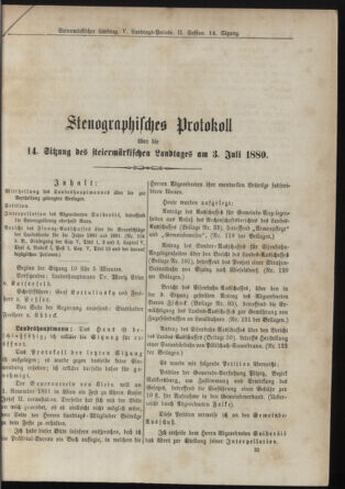 Stenographische Protokolle über die Sitzungen des Steiermärkischen Landtages