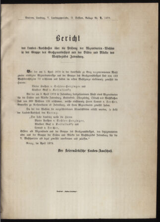 Stenographische Protokolle über die Sitzungen des Steiermärkischen Landtages 1880bl01 Seite: 11