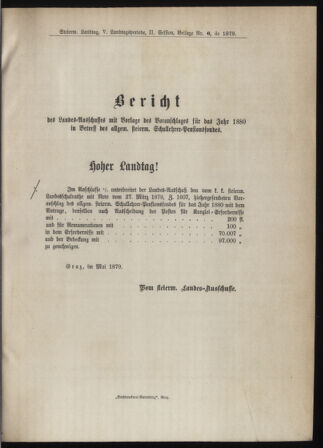 Stenographische Protokolle über die Sitzungen des Steiermärkischen Landtages 1880bl01 Seite: 41