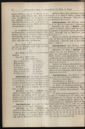 Stenographische Protokolle über die Sitzungen des Steiermärkischen Landtages 18870110 Seite: 2