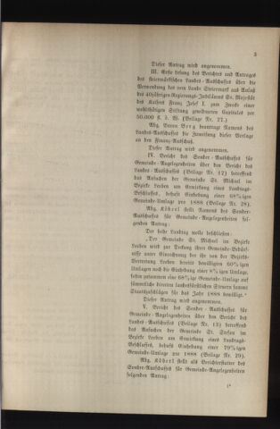 Stenographische Protokolle über die Sitzungen des Steiermärkischen Landtages 18880903 Seite: 7