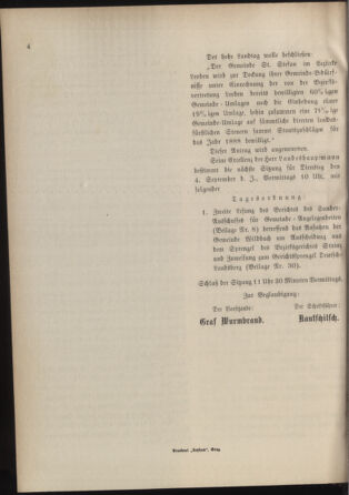 Stenographische Protokolle über die Sitzungen des Steiermärkischen Landtages 18880903 Seite: 8