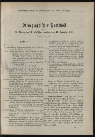 Stenographische Protokolle über die Sitzungen des Steiermärkischen Landtages