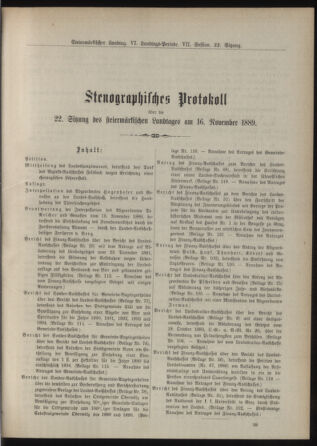 Stenographische Protokolle über die Sitzungen des Steiermärkischen Landtages