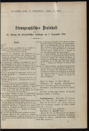 Stenographische Protokolle über die Sitzungen des Steiermärkischen Landtages 18901104 Seite: 1