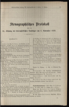 Stenographische Protokolle über die Sitzungen des Steiermärkischen Landtages