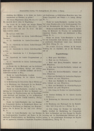 Stenographische Protokolle über die Sitzungen des Steiermärkischen Landtages 18920909 Seite: 3