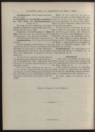 Stenographische Protokolle über die Sitzungen des Steiermärkischen Landtages 18920910 Seite: 4